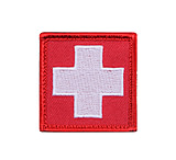 Image of Rothco White Cross Red Morale Patch