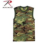 Image of Rothco Woodland Camo Muscle Shirt