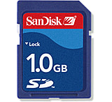 Image of SanDisk 1GB SecureDigital SD Memory Card - SDSDB124A1