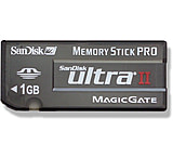 Image of Sandisk Memory Stick Pro Ultra II, 1GB - SDMSPH1024901