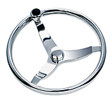 Image of Schmitt &amp; Ongaro Marine 714 Vision Cast 13.5&quot; SS WHeel w/Knob, Finger Grip &amp; Faux Nut