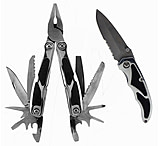 Image of Sheffield 2 Piece Precision 17-in-1 Multi Tool and Pocket Knife Set