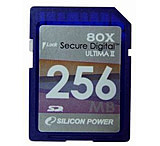 Image of Silicon Power Ultima 80x 256 MB Secure Digital Card SP256MBSDC080V10