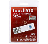 Image of Silicon Power TOUCH 510 180X White USB Flash Drive - 1GB / 2GB / 4GB