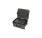 Image of SKB Cases 2U iSeries Wireless Mic Fly Rack with Wheels, 24.5in x 19.37in x 12.22in