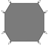 Image of Snow Peak Dock Dome Pro. 6 Ground Sheet Tent