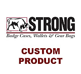 Image of Strong Leather Company Clip On Badge Holder W/chain
