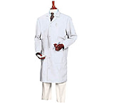 Image of Superior Uniform Unisex Microstat ESD Lab Coats, WORKLON 425-M Blue Short Coats