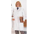 Image of Superior Uniform Womens Polyester/Combed Cotton Poplin Lab Coats, WORKLON 438-XL Labcoat Lady Wh Poplin Xl