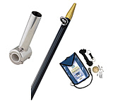 Image of TACO Marine Clamp-On Center Rigger Kit w/8' Black/Gold Pole &amp; Rigging Kit