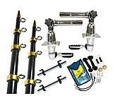 Image of TACO Marine Grand Slam 280 Package w/15' Black/Gold Poles, Premium Rigging Kit &amp; Line Caddy