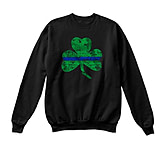 Image of Thin Blue Line Crewneck, Shamrock