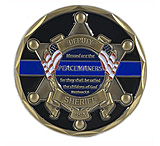 Image of Thin Blue Line Deputy Sheriff St. Michael's Coin