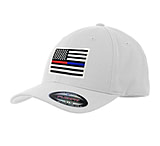 Image of Thin Blue Line Flexfit Hat - Blue/red/gold Line Hat