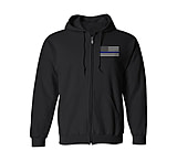Thin Blue Line Full Zip American Flag Hoodie