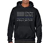 Image of Thin Blue Line Hoodie - Pledge Of Allegiance Flag