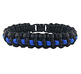 Image of Thin Blue Line Paracord Survival Bracelet,