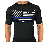 Image of Thin Blue Line Performance USA Compression Shirt - Men's