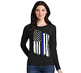 Image of Thin Blue Line Women's Long Sleeve - American