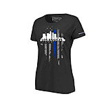 Image of Thin Blue Line Women's T-shirt, La Large,