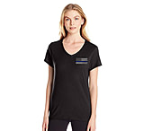 Image of Thin Blue Line Women's V-neck - Small Logo,