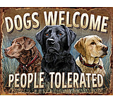Image of Tin Signs Dogs Welcome