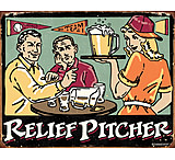 Image of Tin Signs Relief Pitcher Tin Sign