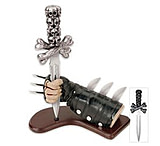 Image of United Cutlery Skull Dagger With Leather Glove