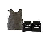 Image of Vism Expert Plate Carrier Vest w/Two Rectangle Cut Soft Ballistic Panels