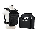 Image of Vism Larger Fast Plate Carrier w/2 11x14in Level IIIA Shooters Cut Soft Ballistic Panels