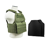 Image of Vism Plate Carrier Vest w/2 10x12in Level IIIA Shooters Cut Hard Ballistic Panels