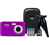 Image of Vivitar 14.1 Megapixel F128 HD Digital Camera Kit w/4 GB Card, Case, Tripod