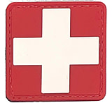 Image of Voodoo Tactical White Cross Combo Red And White Rubber Patch