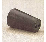 Image of VWR Black Rubber Stoppers, Two-Hole 15-M292