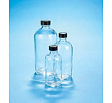 Image of VWR Boston Round Bottles, Clear, Narrow Mouth VW5110120V26 Convenience Packs With Caps Attached