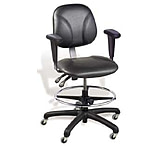 Image of VWR Contour Lab Chairs with Armrests VDAC-H Chairs Meeting Ca Technical Bulletin 117 Requirements High Bench Height