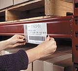 Image of VWR Large Shelf Label Holders APX-46 Self-Adhesive Holders