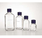 Image of VWR Square Media Bottles, Polycarbonate, Graduated BPC0500 Clear