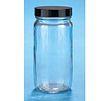 Image of VWR Straight-Sided Glass Jars, Wide Mouth VW5510858C81 Bulk Packs With Unattached Caps In Bags