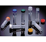 Image of VWR SuperClear Screw Cap Microcentrifuge Tubes 3611-870-000 Nonsterile Tubes With Natural-Color Caps