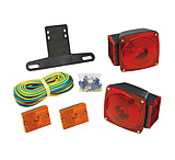 Image of Wesbar Under 80" Combination Trailer Light Kit w/Sidemarkers
