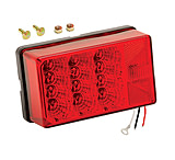 Image of Wesbar 4&quot; x 6&quot; Waterproof LED 7-Function, Right/Curbside w/3 Wire 90 deg Pigtail Trailer Light
