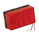 Image of Wesbar 4&quot; x 6&quot; Waterproof LED 8-Function, Left/Roadside w/3 Wire 90 deg Pigtail Trailer Light