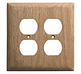 Image of Whitecap Teak 2-Duplex/Receptacle Cover Plate