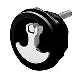 Image of Whitecap Compression Handle CP Zinc/Black Nylon Non-Locking