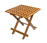 Image of Whitecap Teak Grate Top Fold-Away Table