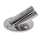 Image of Whitecap 7/8" O.D. 30 Round Base SS Rail Fitting