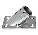 Image of Whitecap 1" O.D. 45 Rectangle Base SS Rail Fitting