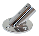 Image of Whitecap 7/8" O.D. 45 Round Base SS Rail Fitting