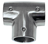 Image of Whitecap 1" O.D. 90 SS Tee Rail Fitting